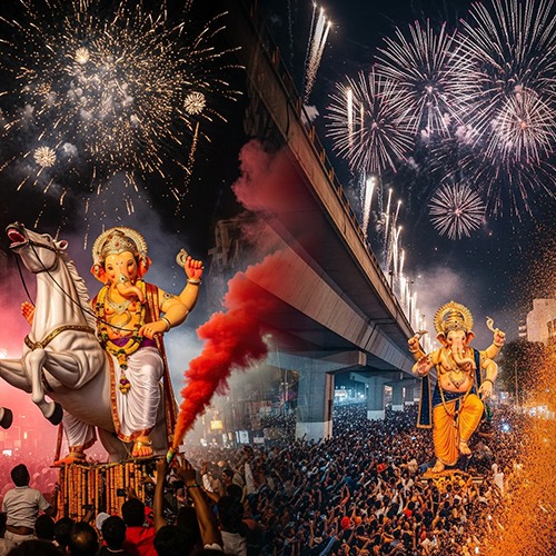 Ganesh Aagman Fireworks